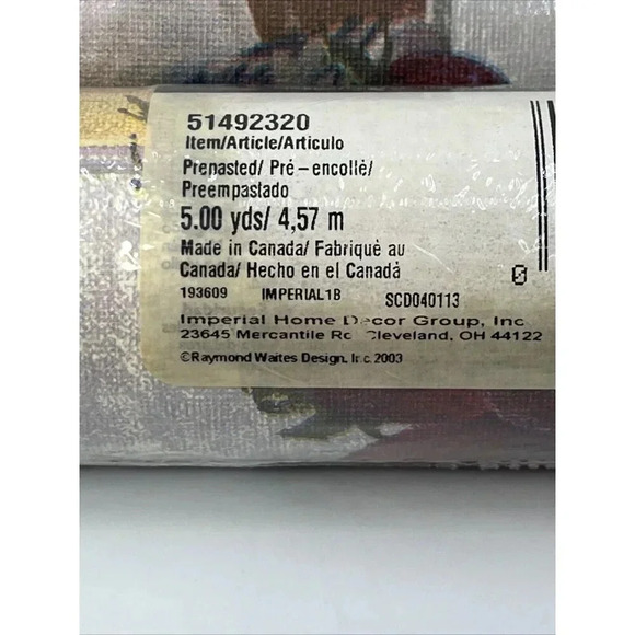 Prepasted wallpaper BORDER/Strawberries/Raymond Waites Kitchen/51492320/Yellow/5 - Picture 5 of 11